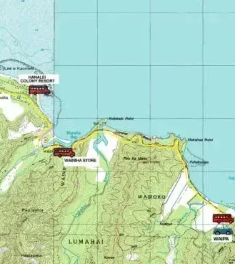 Transfer para a Costa Norte de Kauaʻi